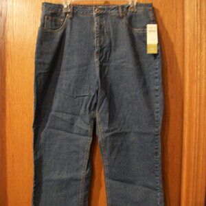Coldwater Creek Shape Me Crosshatch Crop Jeans Sz 16